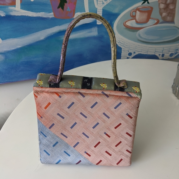 Fentio fabric handle handbag with tassel - Picture 2 of 9